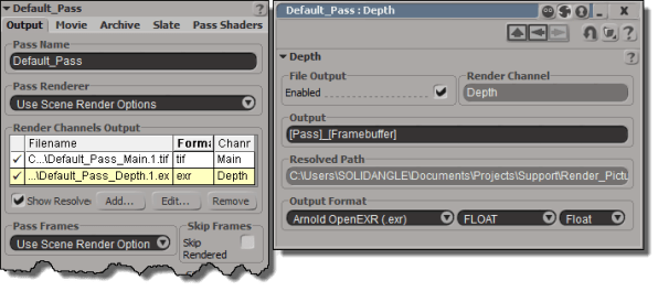 Rendering a Z-depth AOV with Arnold | Arnold Support Corner