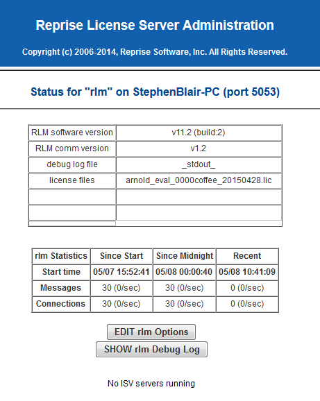 no_isv_servers_running